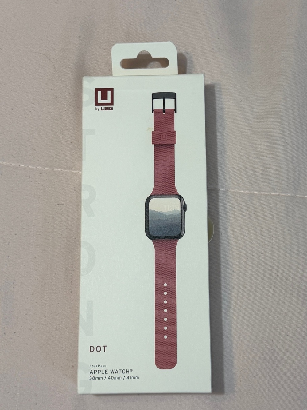 UAG-Urban Armor Gear DOT Pink Silicone Apple Watch Band